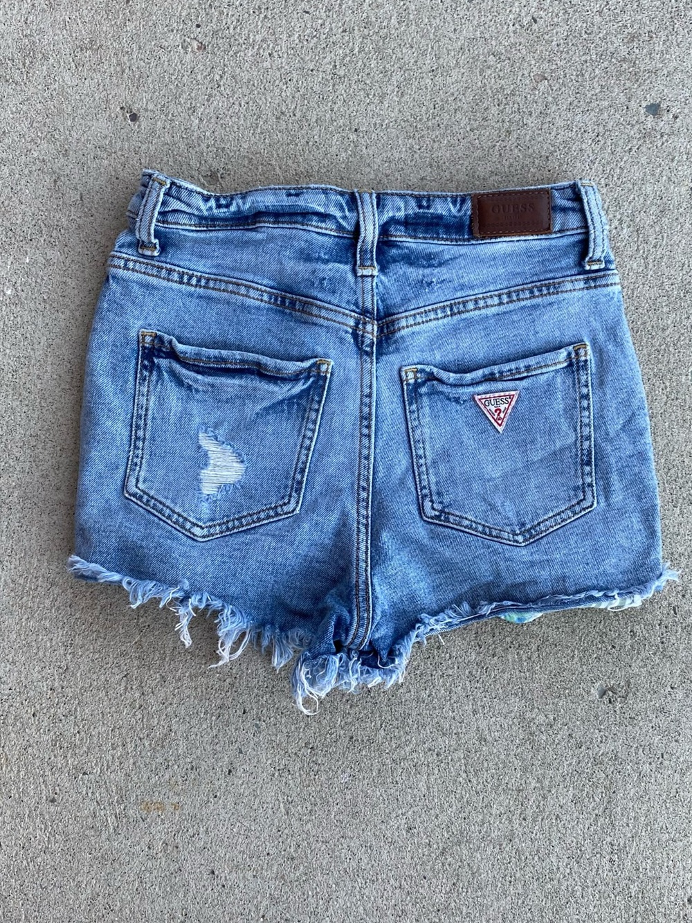 Distressed Guess Denim Shorts - Size 24